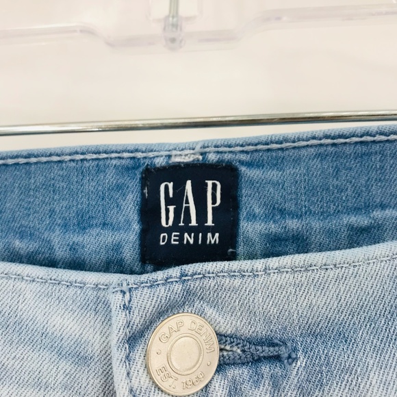 Gap Mid Rise Skinny Jeans Light Wash Size 31 Tall - Picture 3 of 8